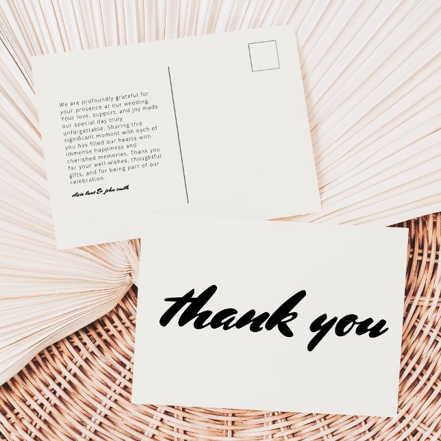 Modern Thank You Post Card (Creator Uploaded)