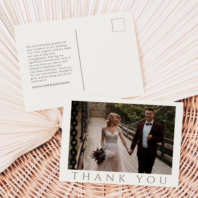 Modern Thank You Post Card (Creator Uploaded)