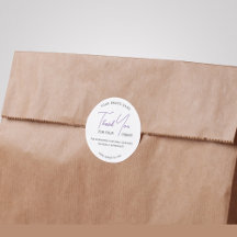 Modern thank you script Typography Sticker