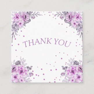 modern thank you wedding roses thank you card