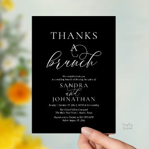 Modern Thanks a Brunch Wedding Weekend Celebration Invitation