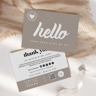 Modern Thanks For Your Purchase Card