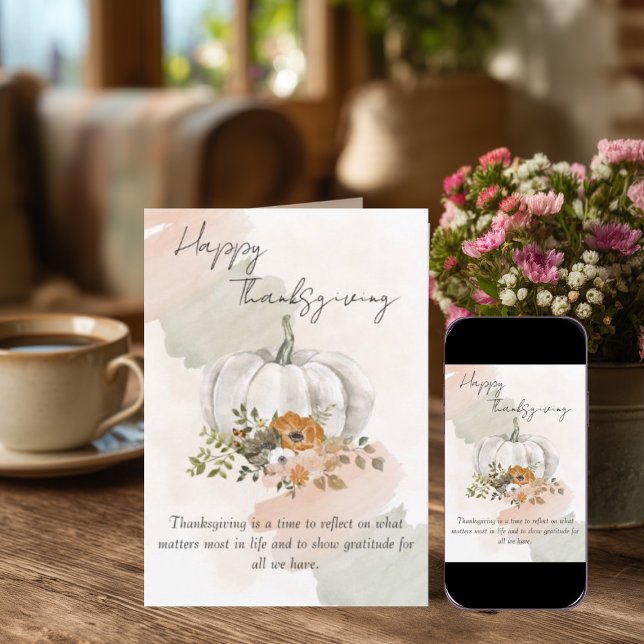 Modern Thanksgiving Card (Creator Uploaded)
