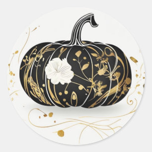 Modern Thanksgiving Wishes Classic Round Sticker