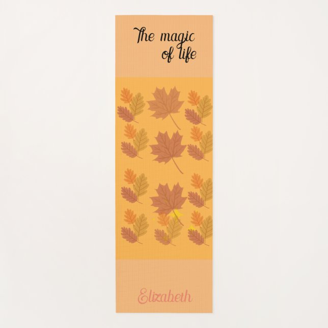 Modern The magic of Life Yoga Mat (Front)