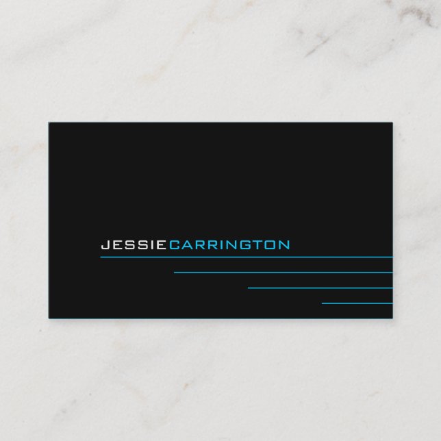 Modern Thin Lines 452 Business Card (Front)