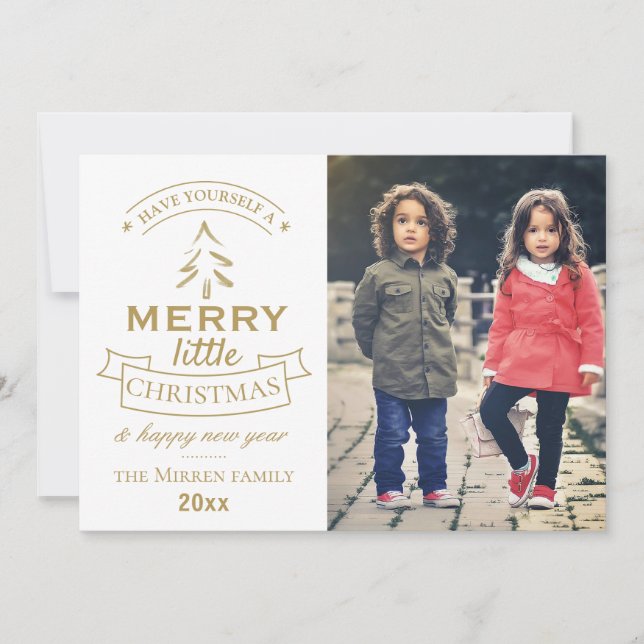 Modern Tidings // Photo Holiday Card (Front)