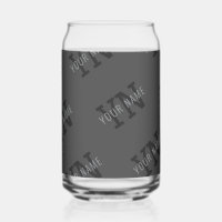 Modern Tiled Dark Grey Monogrammed Name/other Text