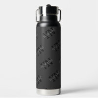 Modern Tiled Dark Grey Monogrammed Name/other Text