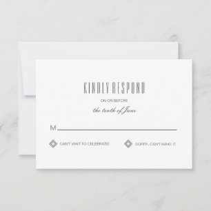 Modern Tiled Pattern Response Card