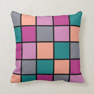 Modern Tiles Pattern 5 Colors Cushion