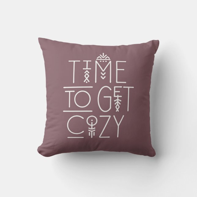 Modern Time to Get Cosy Design Cushion (Front)