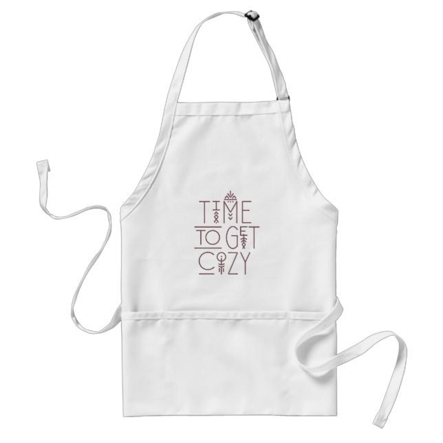 Modern Time to Get Cosy Design Standard Apron (Front)