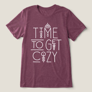 Modern Time to Get Cosy Design Tri-Blend Shirt