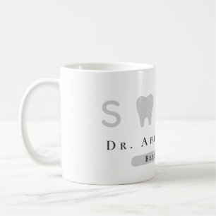 Modern Tooth Icon Professional Best Dentist Coffee Mug