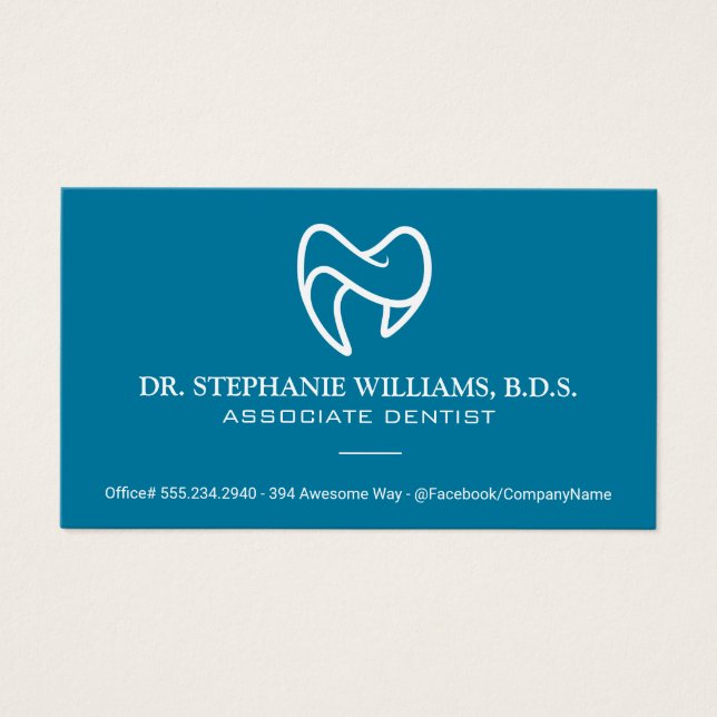 Modern Tooth Logo | Dental (Front)