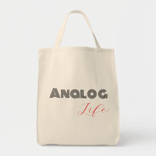 Modern tote bag analogue life