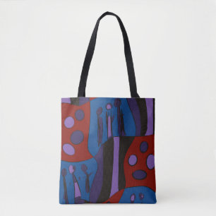 Modern tote bag boho tote bag stylish tote groovy