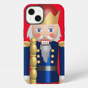 Modern traditional holly Festive nutcracker Red iPhone 13 Case