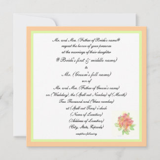Modern Traditional Wedding Invitation