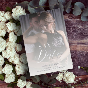 Modern Transparency Wedding Custom Photo Script