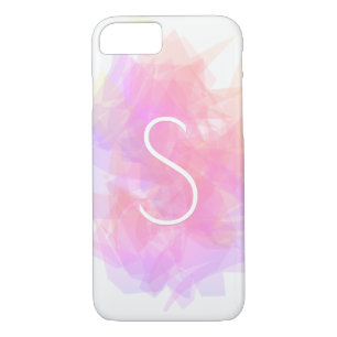 Modern Transparent Layers/Magenta Peach & Pink iPhone 8/7 Case