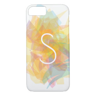 Modern Transparent Layers/Yellow & Soft Colours iPhone 8/7 Case