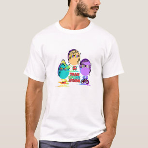 Modern TRANSPORTATION Caricature Men's T Shirt