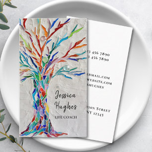 Modern Tree Life Coach Business Card