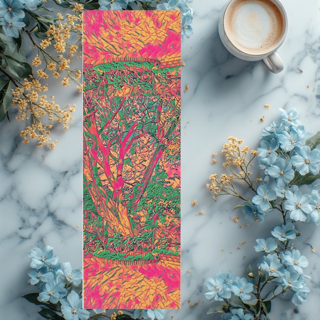 Modern Tree of Life Abstract Art Soothing Calming Yoga Mat (Modern Tree of Life Abstract Art Soothing Calming Yoga Mat)