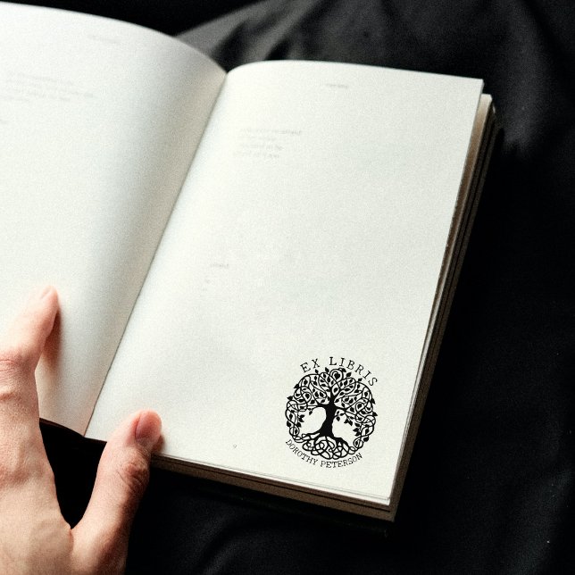 Modern Tree of Life, Book Ex Libris  Rubber Stamp (Creator Uploaded)