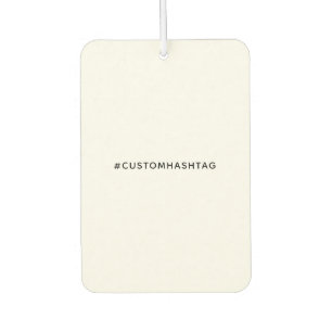 Modern Trending Hashtag Custom Social Media Design Car Air Freshener
