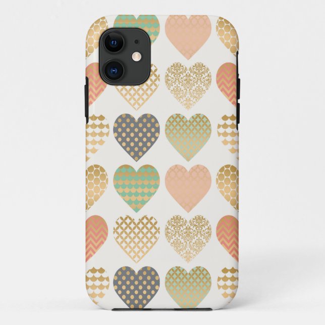 modern trends graphic hearts Case-Mate iPhone case (Back)