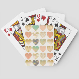 modern trends graphic hearts playing cards