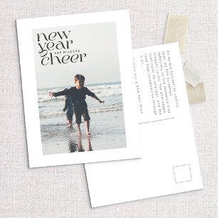 Modern Trends New Year Cheer Photo Postcard