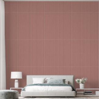 Modern Trendy 1" Pinstripe Terracotta Wallpaper