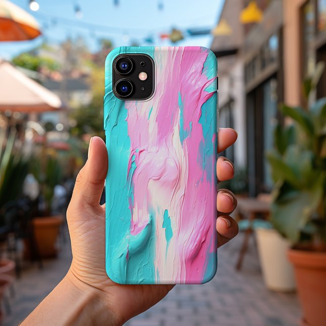 Modern Trendy 3D Oil Paint Pastel No. 1031 Case-Mate iPhone Case (Creator Uploaded)