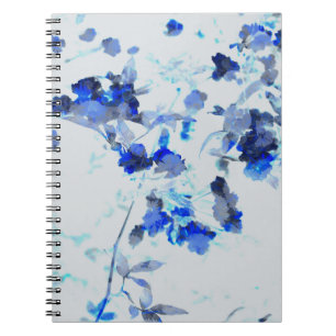 Modern, trendy art of floral / flower pattern notebook