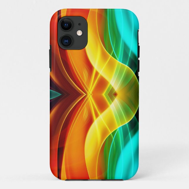 MODERN TRENDY ARTISTIC PSYCHEDELIC PATTERN Case-Mate iPhone CASE (Back)