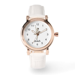 Modern Trendy Ballerina Ballet Dance Personalised Watch