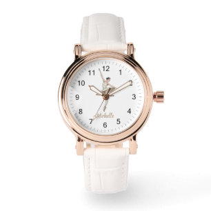 Modern Trendy Ballerina Ballet Dance Personalised Watch