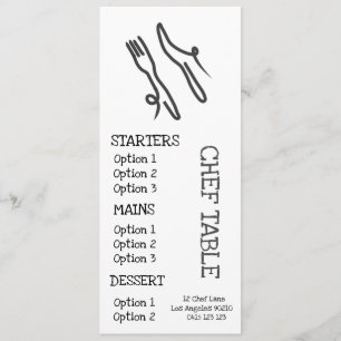 Modern trendy black grey and white restaurant menu