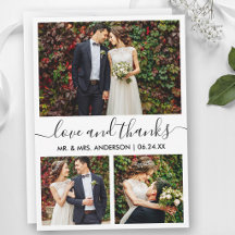 Modern Trendy Calligraphy Script Wedding 3 Photo