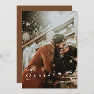  Modern Trendy Christmas Card for Couples