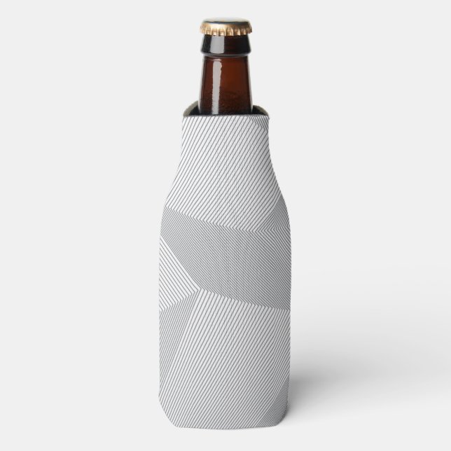Modern, trendy, cool, simple, artistic pattern bottle cooler (Bottle Front)
