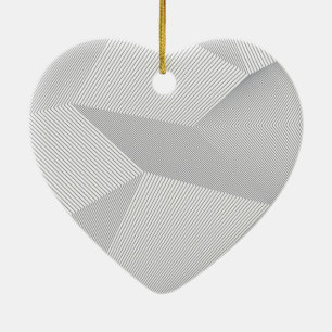 Modern, trendy, cool, simple, artistic pattern ceramic ornament