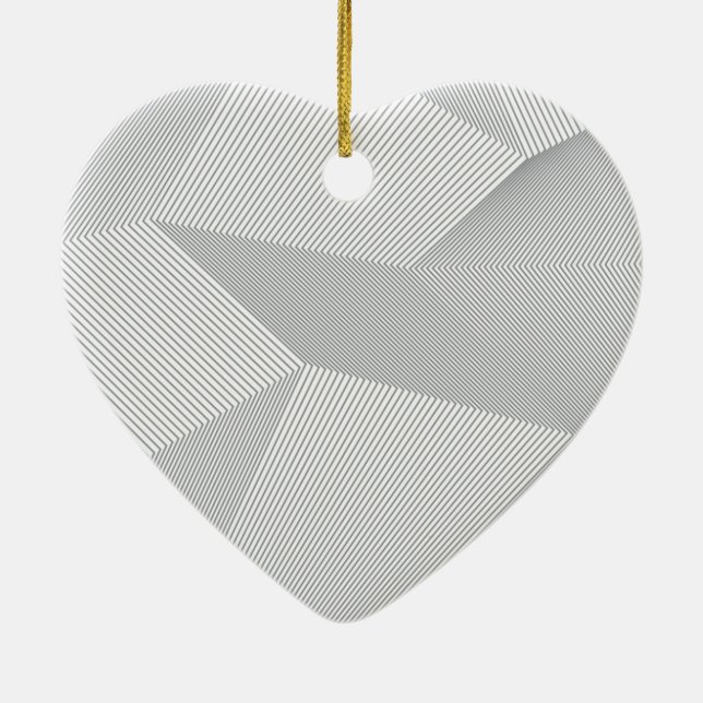 Modern, trendy, cool, simple, artistic pattern ceramic ornament (Back)