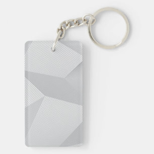 Modern, trendy, cool, simple, artistic pattern key ring