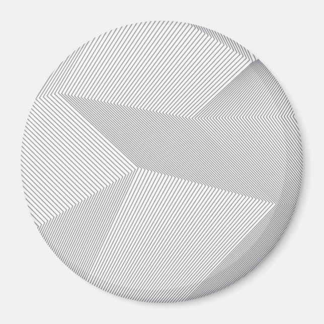 Modern, trendy, cool, simple, artistic pattern magnet (Front)