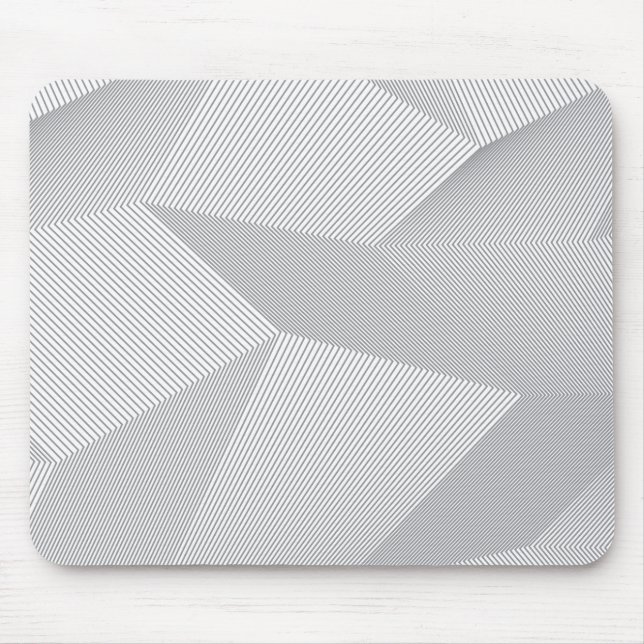 Modern, trendy, cool, simple, artistic pattern mouse pad (Front)